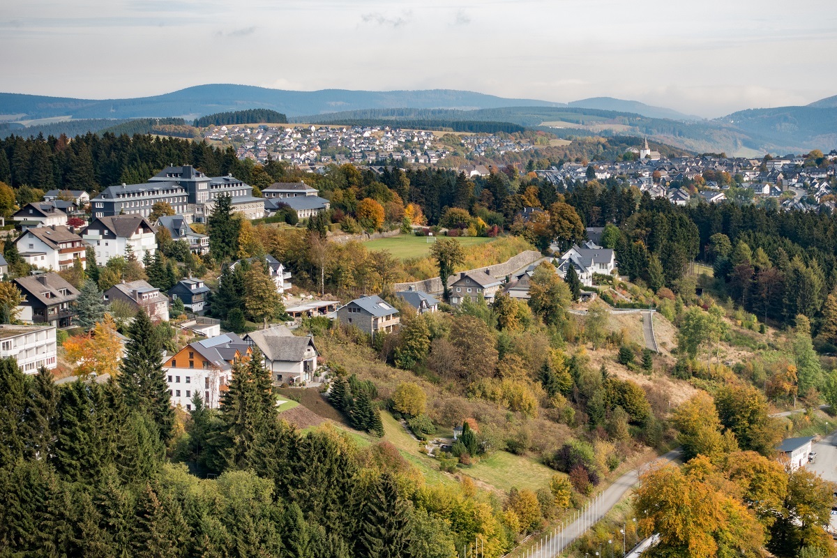 De heuvel waar Residence Winterberg is gelegen