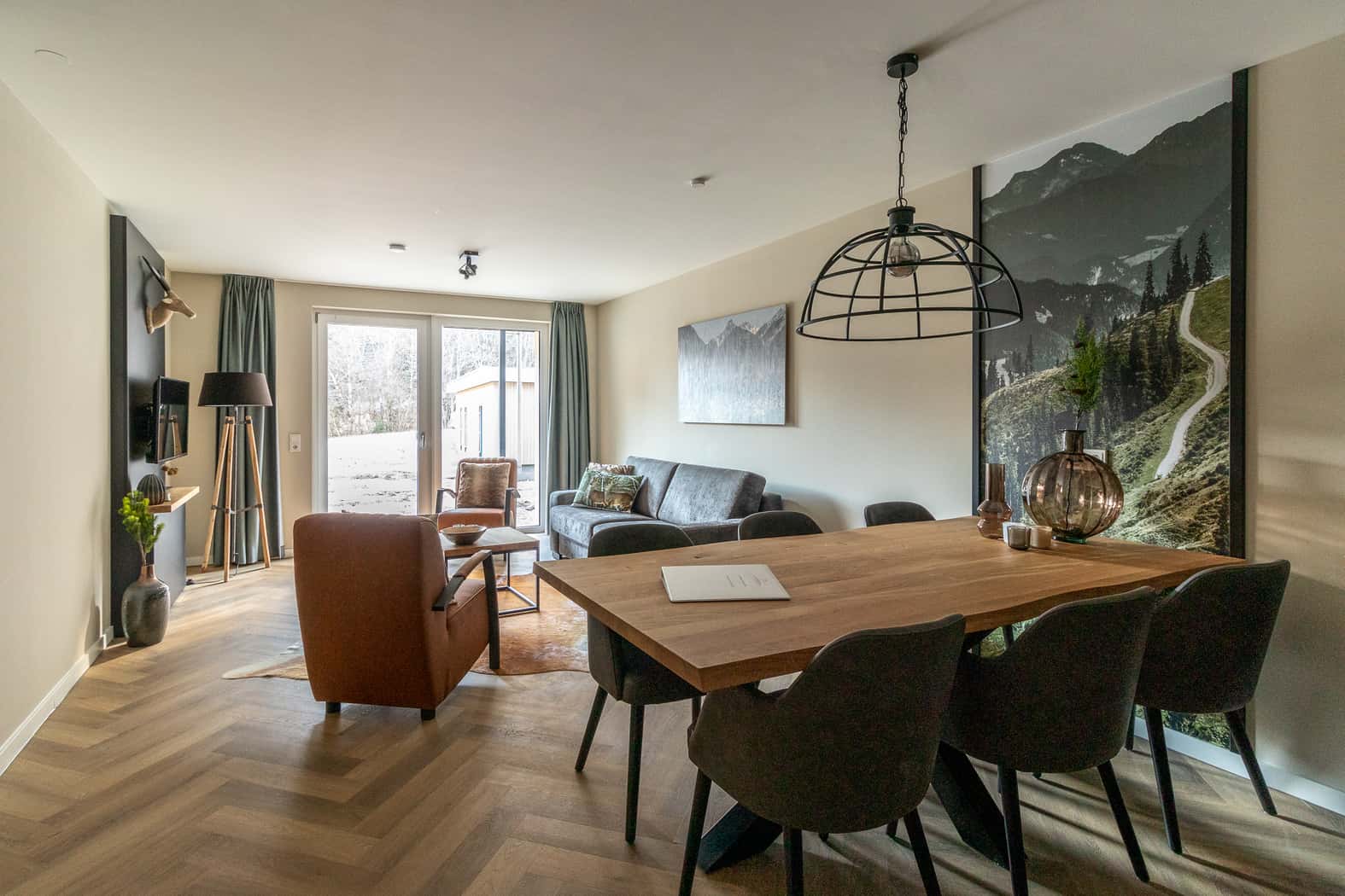 Stijlvol 4p appartement vlak bij skigebied	