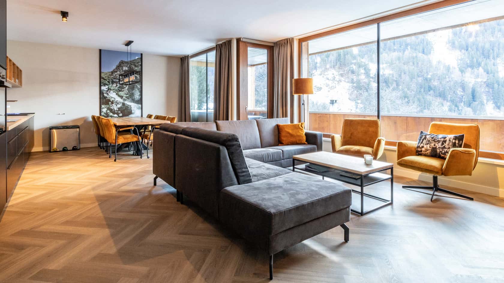 Luxe 8p appartement nabij skigebied