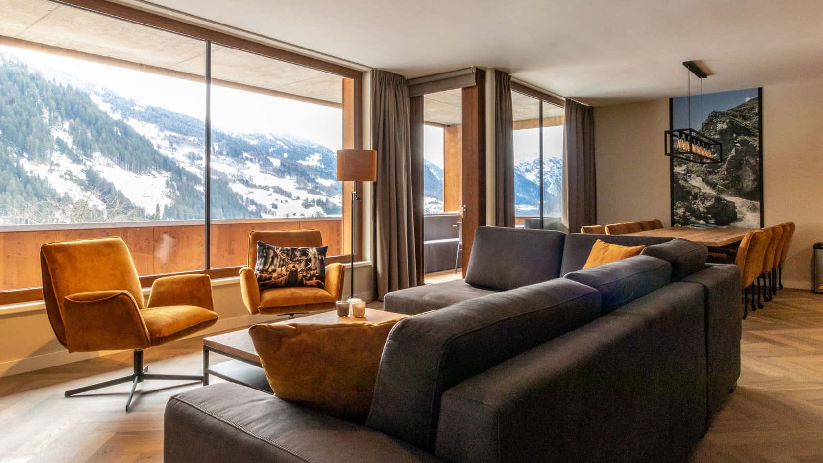 B1 Stijlvol 8p appartement nabij skigebied