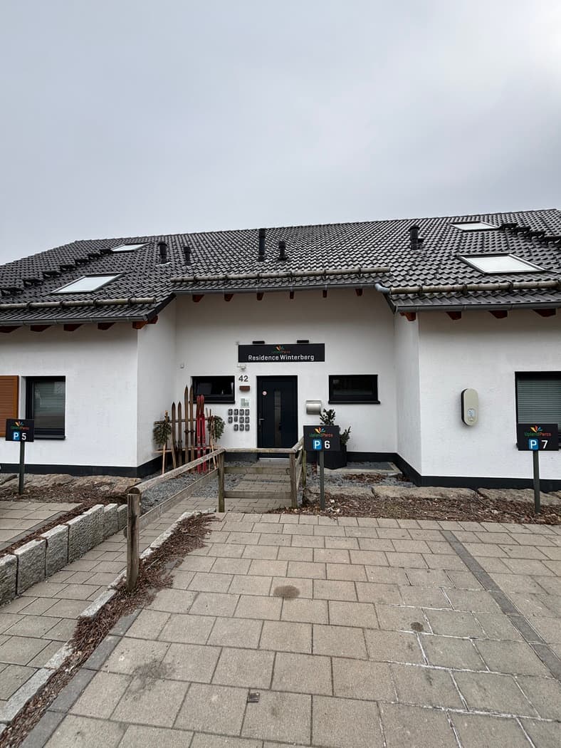 De voorkant van Residence Winterberg